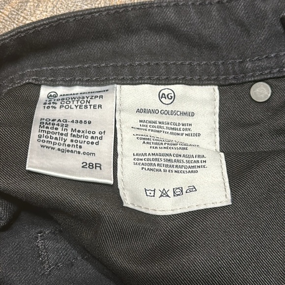 NWT Adriano Goldschmied AG Apex Men's Black Slouchy Relaxed Tapered Jeans, Sz 28 - Picture 11 of 13